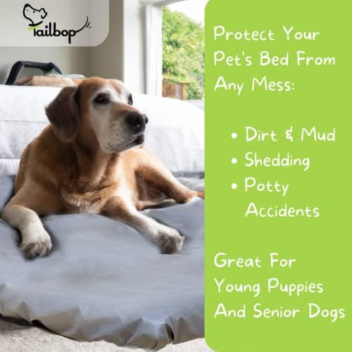 Еднократни покривала за домашни любимци Tailbop, са подходящи за всички легла или постелки за кучета и Котки, правоъгълни или кръгли. Водоустойчив, устойчив към миризм