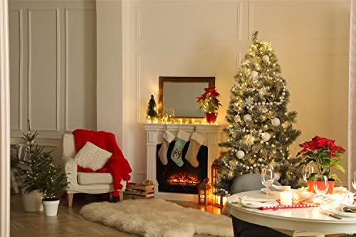 Carolin's Treasures BB1627CS Коледно Дърво и Трицветна Коледни Чорапи с corgi, Чорапи За Окачване на Камината,