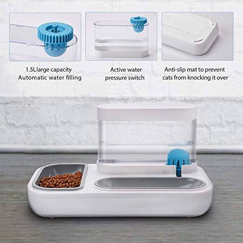 Воден Гравитационный чешма за питейна вода TYI, Отделен дизайн за домашни любимци за Автоматично Набиране на поилки, 1,5 литра,