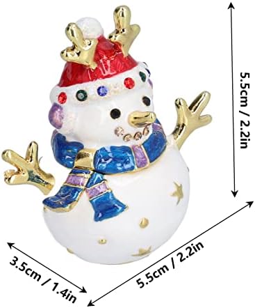 plplaaoo Украшения във формата на Снежен човек и Мини Кулинарна Коледна Статуетка на Снежен човек, Коледни Сладки Фигурки във