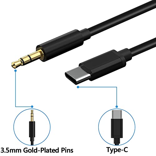 Аудио кабел Linkidea, 2 комплекта Аудиокабеля Type-C за слушалки Beats Solo 3.0, Solo 2.0, Ателие 3, Студио 2, Mix, Solo HD,
