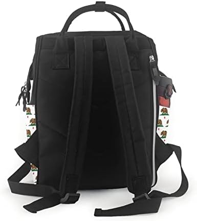 Раници за смяна на Пелени За мама California-Bear-Proud Travel Bookbag Чанти за Памперси Back Pack