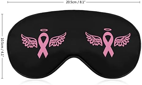 Лента с Татуировка на Крилата на Ангела От Рак на млечната жлеза Мека Маска за Очи с Регулируема Каишка Лека Удобна Превръзка