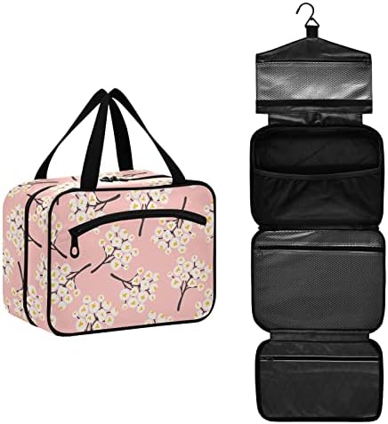 Kigai Berries on Pink Подвесная Пътна Чанта за Тоалетни принадлежности за Жени и Мъже, Водоустойчив Прозрачен Хигиенична