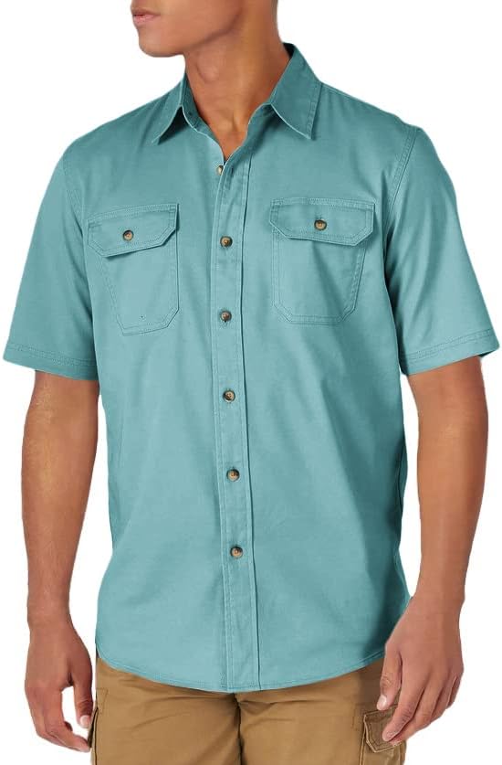Мъжки Тканая Риза Wrangler Authentics С къс ръкав на Всички времена
