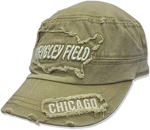 Тридцатипятилетняя Кадетская Шапка 55 Wrigley Field Chicago цвят Каки