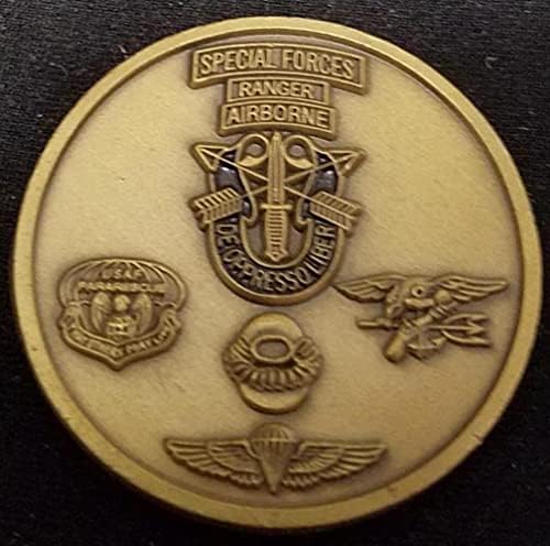 Рядка монета JFKSWCS Армията на САЩ JSOMTC Joint Special Operations Medical Training Center V2 Challenge Монети