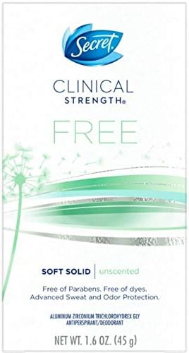 Secret Clinical Strength Мек Твърди Чувствителен Дезодорант без аромат, 1,6 унции (опаковка от 3 броя)