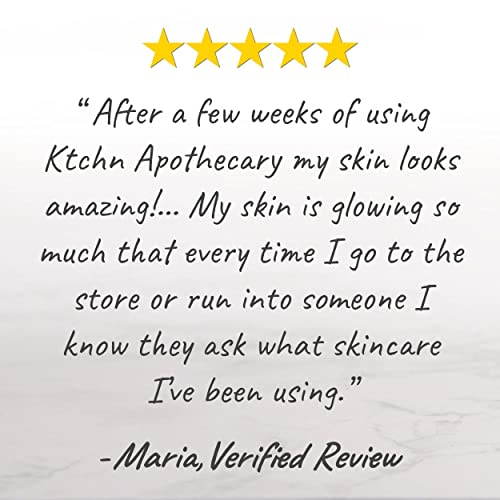Ktchn Apothecary Прясно приготвена за грижа за кожата, Естествен анти-Стареене комплект за лице от 4-те теми, Полноразмерное