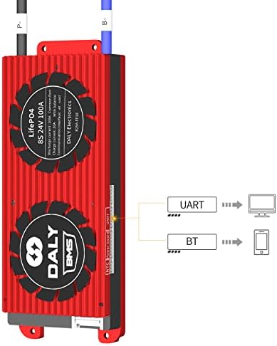 DALY Smart BMS LiFePO4 24V 100A 8S с UART Communictaion Bluetooth BMS за защита на захранване с литиева батерия напрежение