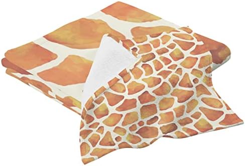 Комплект Кърпи за миене на съдове AIXIWAWA (Акварел Принт под формата на Жираф), хавлиени Кърпи от Памук Тънки и