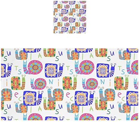 Комплект Кърпи за Миене на Съдове AIXIWAWA с Абстрактна Анимационен Охлюв, хавлиени Кърпи от Памук Тънки