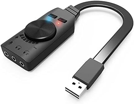 FZZDP 7.1-Канален Конвертор USB Звукова карта и Адаптер С Регулируеми Външни силата на Звука Слот за Слушалки