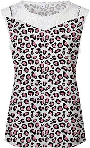 MIASHUI Плажни Блузи с Надпис за Жените Летни Дамски Блузи Без ръкав, с Кръгло деколте и Цветисти Принтом,