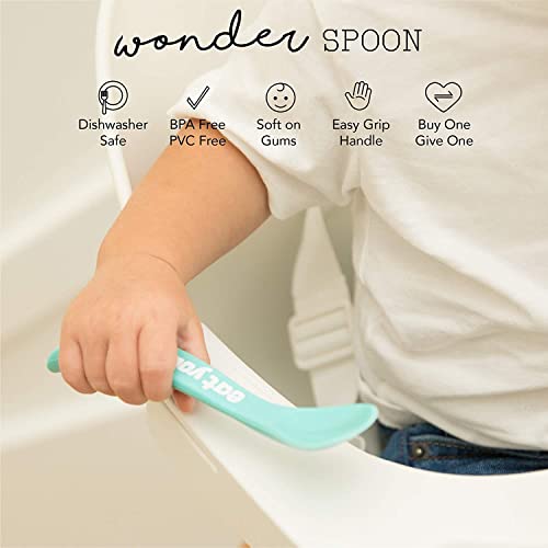Bella Tunno Wonder Spoons - Набор от меки Бебешки лъжички, Безопасен за никнене на млечни зъби и Лъжички за деца,
