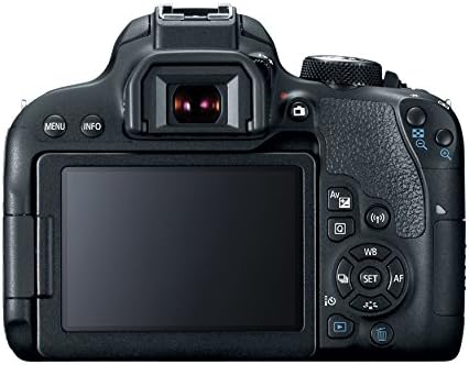 - Рефлексен фотоапарат Canon EOS Rebel T7i с обектив 18-55 мм - Черен (Обновена)