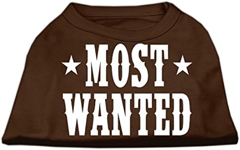 Тениска с Трафаретным принтом Mirage Pet Products Most Wanted, Голяма, Червена