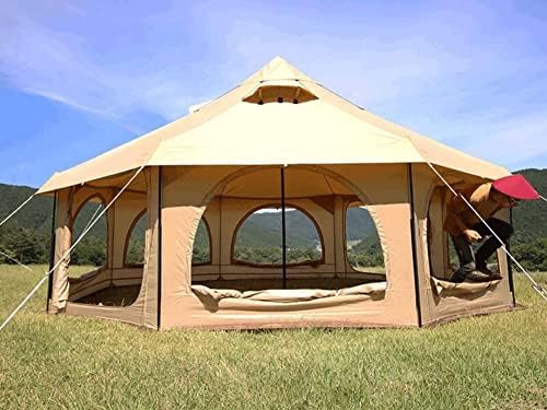 Брезентовая палатка-камбанка Toogh Regatta - с домкратом за печката, водоустойчив, на 8-9-10 човек, сезон 4, Луксозна