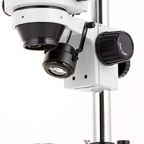 Нов 7X-45Ч микроскоп с двойна подсветка 6 Watt led Тринокулярный стереоскопичен увеличение (SMDG-2T-6WB)