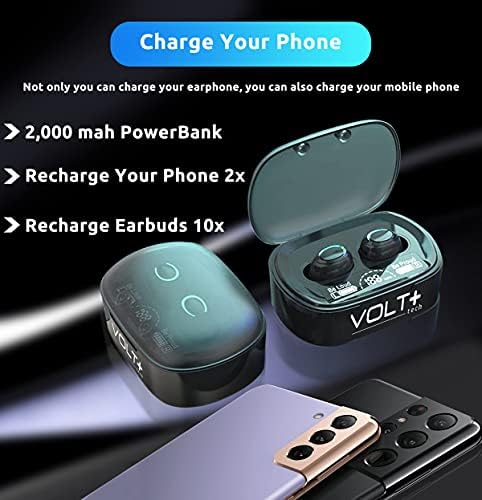 Безжични слушалки VOLT PLUS TECH V5.1 PRO, съвместими с JBL V700NXTBLK IPX3 Bluetooth Touch, Водоустойчив/Защитени