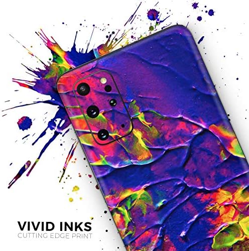 Дизайн Течна абстрактна боя Skinz V16, Защитно Vinyl стикер, Амбалажна филм, Съвместима с Samsung Galaxy S20 (покритие