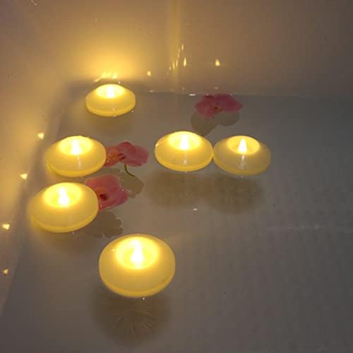 LARDUX Опаковка от 24 Led Плаващи Свещи - 3-Инчов Беспламенные Пластмасови Плаващи Супени на осветителни Тела