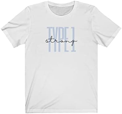 Инсулин + Кафе 1-ви тип Силна Бяла Тениска - Забавно Диабетна Тениска T1D Diabetes Awareness Shirt, Новост, Тениска
