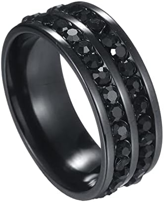 2023 Новост of Rings Универсални Мъжки пръстени с пълни редовете и диаманти, Две женски пръстени Любов от пръв поглед,