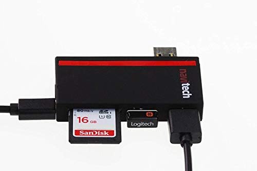 Navitech 2 в 1 Лаптоп /таблет USB 3.0/2.0 на Адаптер-hub /Вход Micro USB устройство за четене на карти SD/Micro SD карта, Съвместима с ASUS ROG Zephyrus S (GX531) 15,6 инча