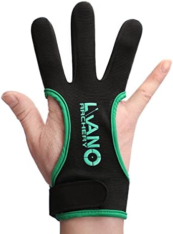 Ръкавици за Стрелба с Лък LWANO Кожени Спортни Лов С Три Пръста Протектор за Младежта Възрастен Начинаещ