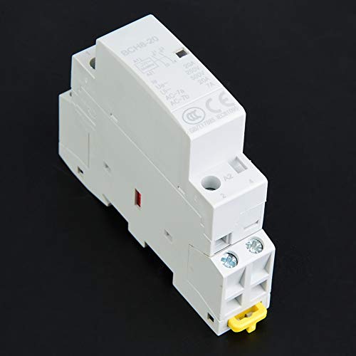 Контактор за променлив ток,20A 24V 220V/230V Домакинството на Контактор за променлив ток с Монтиране на DIN-шина 50/60 Hz