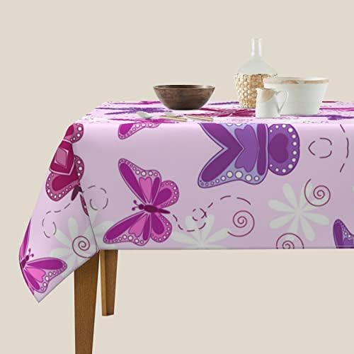 Декоративна Покривка EWMAR Pink Butterfly Квадратна Водо - и Маслостойкая Размер на 54 X54 Или 60 X60 54X54