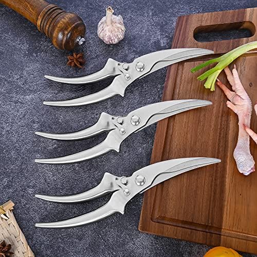 Кухненски ножици LamChyar, Кухненски ножици за повишена здравина с предохранителем и вградена пружина, с вграден формованием