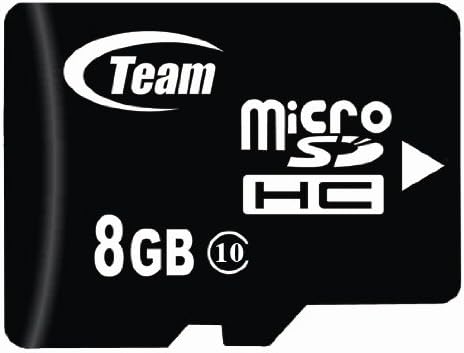 Високоскоростна карта памет microSDHC Team 8GB Class 10 20 MB/Сек. Невероятно бърза карта за телефон LG TRITAN
