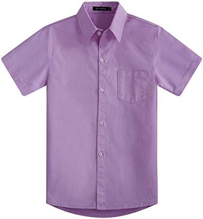 Ризи с къс ръкав за момчета Spring & Gege, Официалната Униформа, Тъкани Обикновена