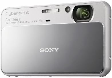Цифров фотоапарат Sony Cyber-Shot DSC-T110 с разделителна способност от 16,1 Мегапиксела, 4-кратно оптично увеличение,