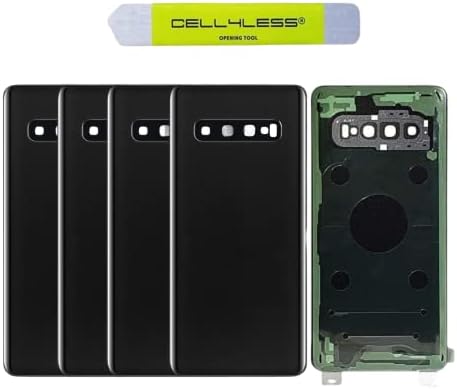 Подмяна на задното стъкло CELL4LESS за модели на Galaxy S10, включително рамка на фотоапарата, обектива и инструмента за сваляне