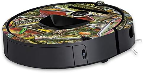 Кожата MightySkins е Съвместим с робота-прахосмукачка iRobot Roomba i7 - пъзел с рибки | Защитно, здрава и уникална vinyl стикер | Лесно се нанася, се отстранява и обръща стил | Произ?