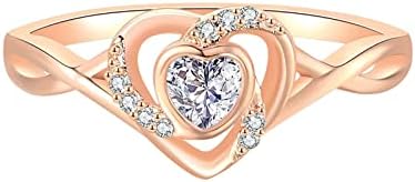 Големи пръстени, пръстен във формата на сърце, пръстен с кристали за жени, пръстен с кристали за мъже, комплект пръстени