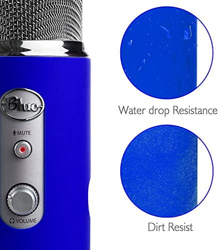 YOUSHARES Blue Yeti Протектор - Силиконов калъф с пълна защита за микрофони Yeti и Yeti Pro (Yeti Blue)