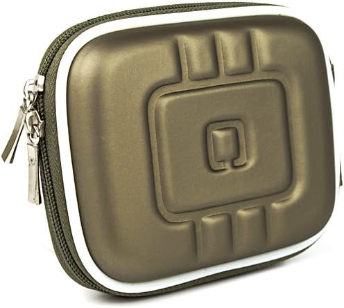 Метален Оръжеен Метален EVA Здрав Тънък Калъф Cube За Носене с Мрежесто джоб за цифров фотоапарат Sony Cybershot Point