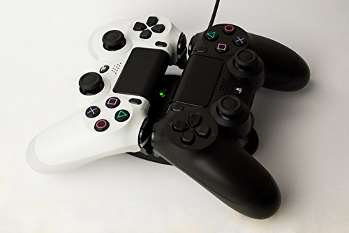 Док-станция за зареждане на Snakebyte (PS4) - Черна - Двойно зарядно устройство за две контролери / геймпадов Playstation
