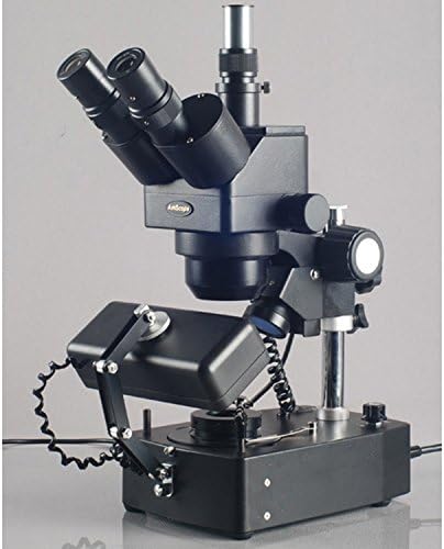 Професионален тринокулярный стереоскопичен увеличение на микроскопа AmScope SH-2TY-SL-DK, окуляры WF10x и WF15x,