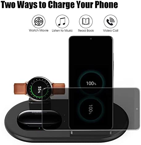 Безжично зарядно устройство за Samsung S22, зарядно устройство Samsung 3 в 1 за Samsung Galaxy Z Fold 4/Z Flip 4/Z