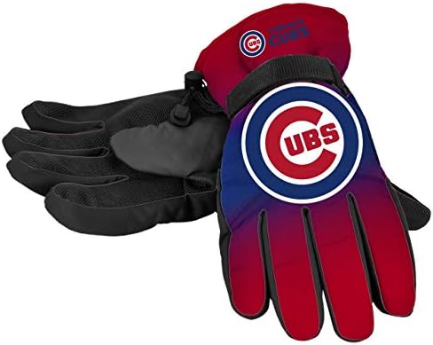 Forever Collectibles MLB Chicago Cubs Изолирани Ръкавици с Градиентным Голям Логото, Цветовете на Отбора, Малки /