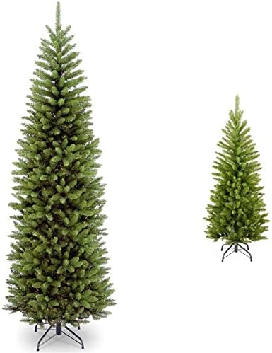Изкуствена Тънка Коледно дърво Tree National Company, Зелено, Кралско Смърч, пълна Поставка, 7,5 Метра