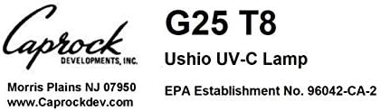 Ushio BC2773 3000008 - G25T8 - Бактерицидная Ламповая тръба - Т8 - Средната Двухконтактная Основа от Ushio