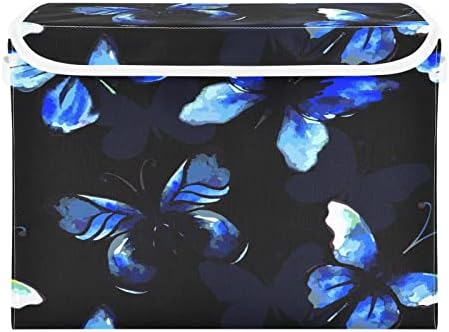 Krafig Акварельное Изкуството на Пеперуда Сгъваема Кутия За Съхранение на Голям Кубичен Органайзер Кутии Контейнери