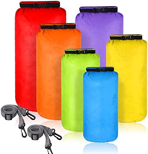 Комплект от 6 непромокаеми сухи чанти, Сухи Торби, Лесен Фланец Комбиниран Комплект с торби обем 20 л, 15 Л, 10