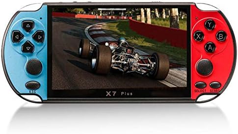 Tomshin X7 Plus 5,1-Инчов Игрова конзола Портативни Плейъри за видео игри, Double Балансьор 8 GB Вградена Памет 1000 Игри MP5 Гейм Контролер